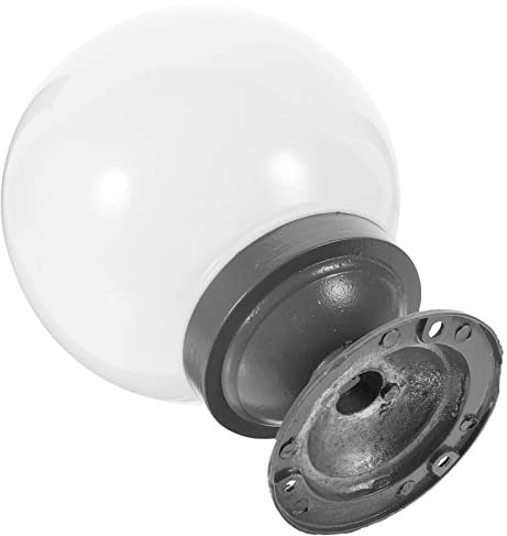 jojofuny Lampenschirm Für Lampenpfosten Ersatz-Globus-Lichtabdeckungen Außenlampenpfosten Gartenpfostenleuchte Industrielle Säulenlampe Sphärische Globus-Kugel-Säulen-Laternenabdeckung