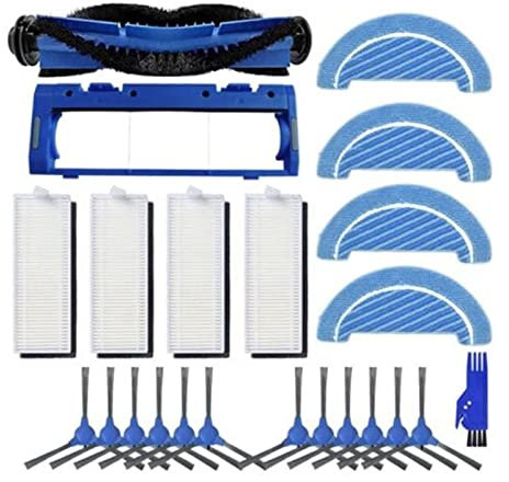 INPETS Limpiador de vacío Piezas de Filtro Rodillo Cepillo Mop Paño Lateral Cepillo Limpiador Hogar Aspirador Herramienta de reemplazo Ajuste for Conga 1090