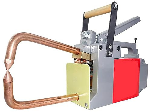 HLGKBY Portable Spot Welder, Welding Thickness 1.5+1.5Mm Steel Plate, Handheld Resistance Spot Welding Machine, Bridge Bellows Steel Belt Connector Butt Welding Machine for Spot Welding of Mild Steel