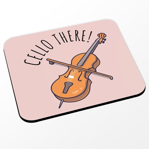 Fabulous Mauspad Cello There Cello Musik Musiker Instrument – (Maße 24 x 20 cm) Rosa