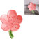 Blume Seifenschale Keramik, Seifenschale mit Ablauf Niedlich, Verzierungen Seifenhalter Kreativ Abtropfbarer Seifenschalenhalter (Pfirsichblüte, Rosa)