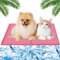 MUXIWOM Kühlmatte Hund Katzen, Kühlmatte für Hunde Selbstkühlend Hunde Kühlmatte für Sommer Hundekühlmatte Kühlkissen Haustiere Kühlende Hundematte mit Ungiftiges Gel(Rosa 50x40cm)