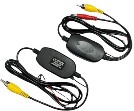 Epronic 2.4 GHz Wireless RCA Transmitter & Receiver Kit for Car Rear View Camera Monitor Wireless Adapter for Car Backup Camera Wireless 12V Video Transmitter