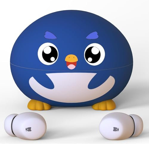 COOTIMOCK Auriculares Niños, Auriculares Inalambricos Niña, Hi-Fi Estéreo con Micrófono, 30H Reproducción, Cascos Inalambricos Bluetooth Niña IPX6 Impermeable, Adecuado para Viajar/Escuela/Deportes