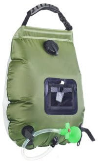 Solar- Duschsack, 20L/ 5 Camping- Dusche Solar- Wassersack Heizung Portable Camping Solar- Dusche Tasche Portable Solar- Heizung Tasche, Camping- Dusche Tasche mit Duschkopf, für Camping Outdoor Wande