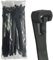 EzySup Bridas reutilizables resistentes para uso en exteriores, 450 mm x 7,6 mm, 100 piezas, color negro