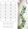 Enrejado de cadena para plantas trepadoras, enrejado de cadena impermeable y resistente al sol con 18 anillos hexagonales para filodendro, castanopsis, hiedra y verduras
