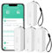 Sensore termometro igrometro WiFi: monitor intelligente della temperatura senza fili con notifica app, esportazione di memoria dati, funzione di calibrazione, compatibile con Alexa (White-4PCS)