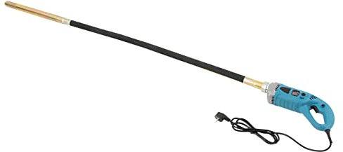 HOARLICN Vibratore elettrico per calcestruzzo, 1300 W, compressore elettrico portatile per calcestruzzo con tubo da 1,5 m, fino a 4300 giri/min, per la riparazione, la costruzione, colonne in