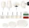 QWORK® 14 Piezas Juego de Accesorios de Pulido, Accesorio de Pulido para Taladro, Conos de Pulido, Discos de Pulido, para Metal, Madera