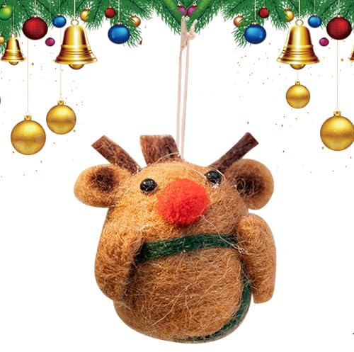 Adornos Suaves para Árbol de Navidad,Adorno de Fieltro - Adornos de árbol de Fieltro de Navidad - Figuras coleccionables, Colgantes Decorativos de árbol de Navidad para Interior, Estante