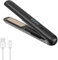 Vmxlso Plancha Pelo Inalambrica, 2 en 1 Mini Plancha Pelo Viaje, Plancha de Pelo Pequeña con Recargable Por Usb, 4 Niveles de Temperatura Ajustable, Batería de 3000 Mah para Muchos Peinados