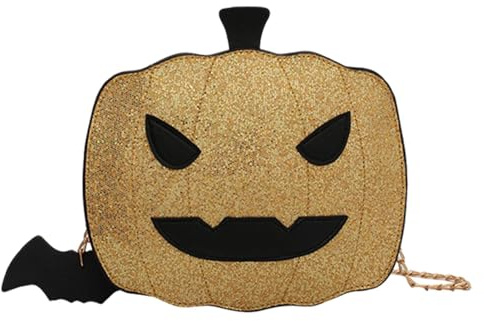 ycezw Halloween-Geldbörse, Tasche, Halloween-Teufel-Geldbörse, Neuheit PU-Leder-Geldbörse für Damen, lustige Halloween-Geldbörse für Geburtstagsfeiertage