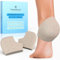 FERSENFREUND© Fersenschutz Silikon - NEU MIT STOFFÜBERZUG - Soft Gel Fersenpolster Hackenpolster für Schuhe Fersenschoner Hackenschutz Socke Heel Protector bei Plantarfasziitis rissige Fersen (Herren)