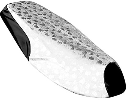 DRESSOOS Protector De Asiento para Moto y Scooter XL Funda Antideslizante con Diseño Ergonómico Protección Solar y Banda Adhesiva para Cubrir Sillín De Motocicleta Eléctrico y Tradicional