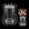 Vaso per fiori Lego, vaso trasparente da esposizione per bouquet di fiori Lego, vasi trasparenti per rose botaniche, crisantemo, girasole, loto e fiori di ciliegio (trasparente-A)