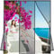 Fly Screen Balcony Double Door Magnet, 185x190cm Insect Protection Fly Curtain Magnetic Door, Magnetic Curtain Balcony Insect Protection Patio LF2C1 Black