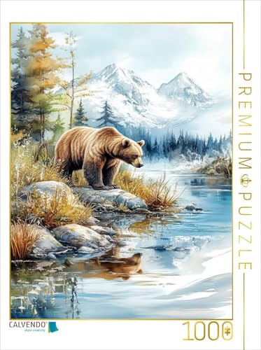 CALVENDO Puzzle EIN tierischer Bewohner Alaskas | 1000 Teile Lege-Größe 64 x 48 cm Foto-Puzzle für glückliche Stunden
