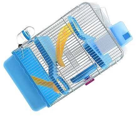 Yardwe Hamsterkäfig Aus Kunststoff Haustierkäfig Chinchillakäfig Mehrschichtig Mit Laufrad Und Wasserkanne Für Kleine Haustiere Langlebig Und Sicher