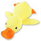 KQOZG Anti-Stress Ente Hund - Unzerstörbares Kuscheltier für Hunde, Plüschspielzeug für Kleine und Große Hunderassen, Antistressente mit Hundesicherem Design (Gelb)