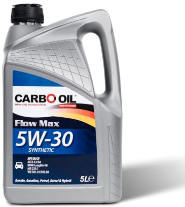 Carbo Oil® Motoröl 5W-30 VW 505 (5L) – High Performance, Hi Power Low Friction – sicherer Schutz für moderne Benzin- und Dieselmotoren – 5W30 Motoröl 5L Longlife, Motorenöl, Oil – Made in Germany