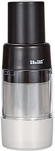 Ibili Easycook Gemüse-Hacker, Zwiebelhacker, auch für Nüsse, Gewürze, Pilze geeignet 18 cm, Schwarz / Transparent