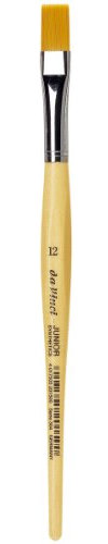 daVinci Künstlerpinseln Junior Synthetics Malerpinsel, flach Serie 304, gelb, Größe 12