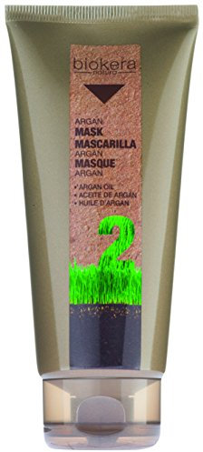 SALERM - Mascarilla Pelo - Mascarilla Argán Biokera Natura - 200 ml - para Cabellos Dañados - con Aceite de Argán y Algodón - Hidratación Profunda Cabello - Previene el Envejecimiento Capilar