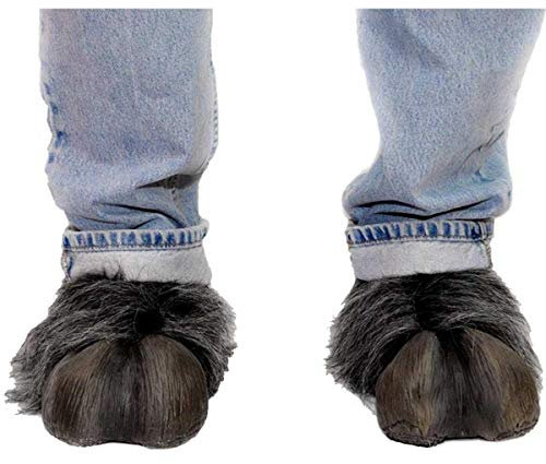 Tier Hufe Schuhüberzieher Kostümzubehör grau