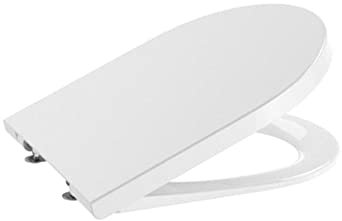 Roca A80152200B Asiento y Tapa Supralit, Colección Inspira Round, Caída Amortiguada, Color Blanco