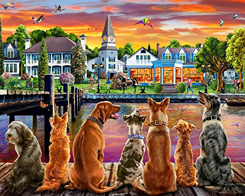 Dockside Hunde Jigsaw Puzzle 1000 Teile