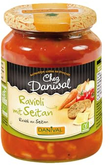 Danival: Ravioli mit Seitan 670g