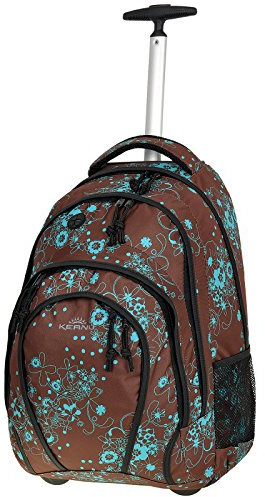 KEANU Rucksacktrolley Schultrolley Rucksack :: 33 Liter, 2 Seiten-Netze, 2 A4 Fächer, Organizer :: Schulranzen Schulrucksack