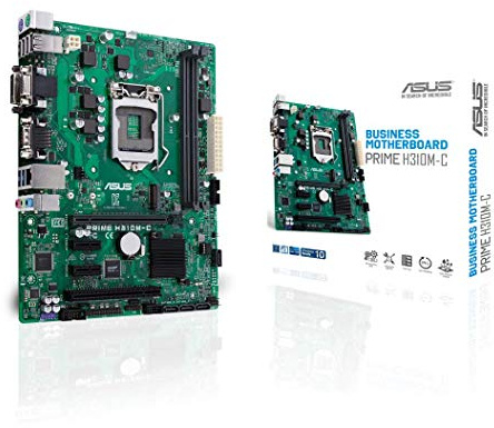 Asus Prime H310M-C Motherboard (Socket 1151, Micro-ATX, Intel H310, 2x DDR4 Memory, USB 3.1)