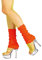 PARTY DISCOUNT Stulpen Beinwärmer, unifarben, neon-orange
