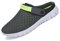 SAGUARO Herren Damen Clogs Pantoletten Sommer Strand Pantoffeln Mesh Schlappen Garten Schuhe Arbeitsschuhe, 43 EU, Grün
