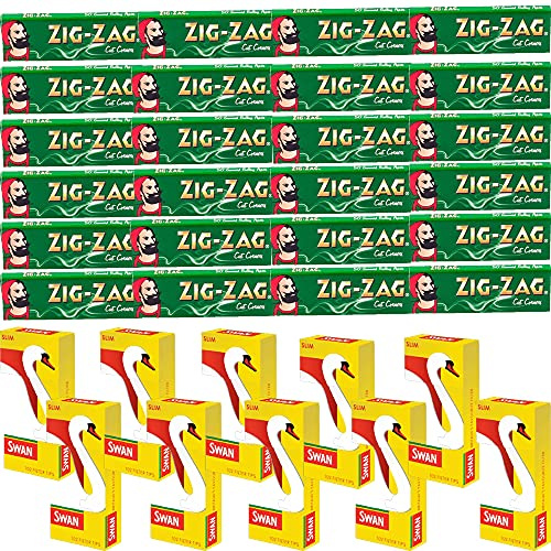 1200 ZIG ZAG ROLLING PAPERS & 1200 SWAN SLIM FILTER TIPS