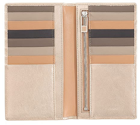 DUDU Portafoglio Donna Anti RFID in Pelle Colorato Grande con 16 Tasche Porta Carte di credito Tessere Ballerina