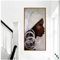 ASLKUYT Peinture à la main Portrait africain Noir et Blanc 50x100 cm Sans Cadre - Décoration murale moderne pour salon, chambre à coucher, cuisine, salle de bain