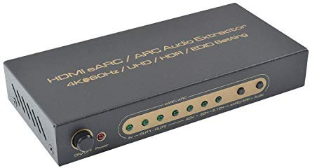 Impostazione HDMI eARC/ARC Audio Extractor 4K @ 60Hz / UHD/HDR/EDID
