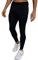 TCA Herren Rapid Quickdry enganliegende Jogging Hosen mit Reißverschlusstaschen - Schwarz, L