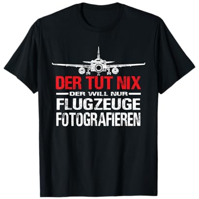 Planespotter Fotograf Spotter Flugzeug fotografieren T-Shirt