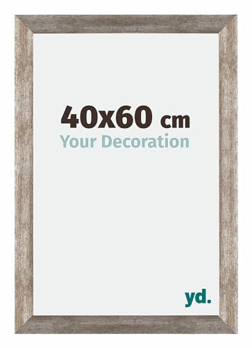 Your Decoration - Cadre 40x60 cm - Métal Vintage - Cadres Photo en MDF Avec Verre acrylique - Anti-Reflet - Cadre 40x60 - Mura