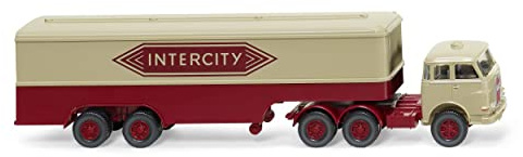 Wiking 051325 MAN Pausbacke Box Semitrailer 'Intercity' 1960-67