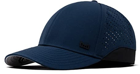 melin MFLX Hydro Herren Performance Fitted Hat Wasserabweisende Baseballkappen für Männer & Frauen, Golf, Laufen oder Workout Hut, Marineblau, S