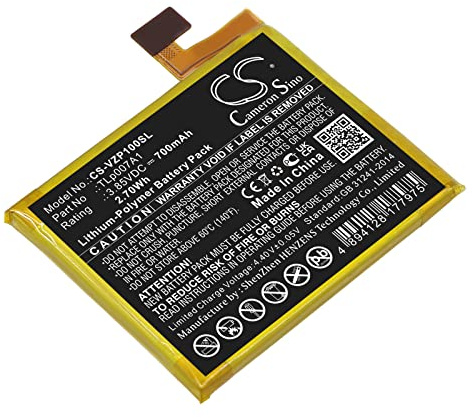 TECHTEK akku Kompatibel mit [Verizon] Palm, PVG100, PVG100E, PVG100EU Ersetzt TLp007A1
