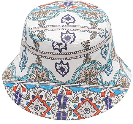 ZLYC Männer Frauen Sommer Fischerhüte Obst Hut, Marokkanisches Paisley, One Size