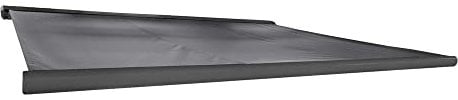 HOME DELUXE - LED Vollkassettenmarkise ELOS - Anthrazit, 350 x 250 cm - inkl. Wind- und Sonnensensor, Fernbedienung, Handkurbel, Montagematerial I Terrassenüberdachung Sonnenschutz Windschutz