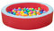 COSTWAY Piscine à Balles en Mousse pour Enfants avec 50 Balles Colorées, Grand Parc à Balles Rond Intérieur & Extérieur avec Surface en PU, 113 x 26 cm pour Enfants de 3 Ans+