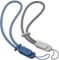 SURPHY Wrist Strap Lanyard for Phone, 2 Pack Adjustable Combination Strap Compatible with Phone, Airpods, Purse, Keychain and more, Blue Jay & Grey
